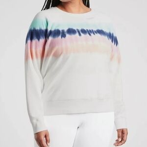 Athleta Plus Sundown Tie Dye Sweatshirt Top 2X